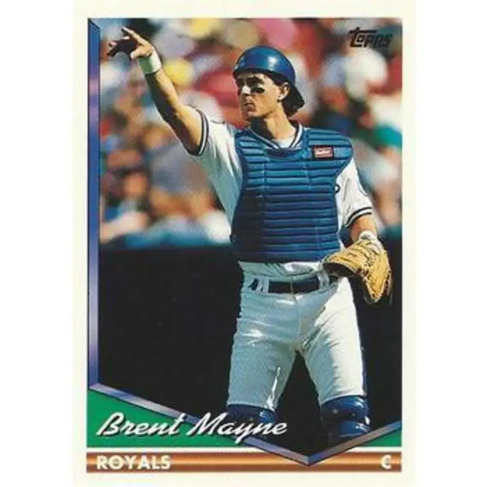 1994 Topps Brent Mayne # 38 Kansas City Royals